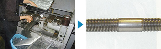 ねじ転造加工／「転造盤」